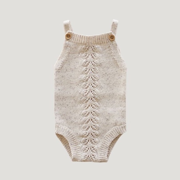 Jamie Kay Other - Jamie Kay Soft Cream Knit Romper